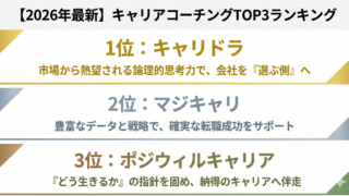おすすめのキャリアコーチングランキング6選！個人や無料のスクールについても詳しく解説！