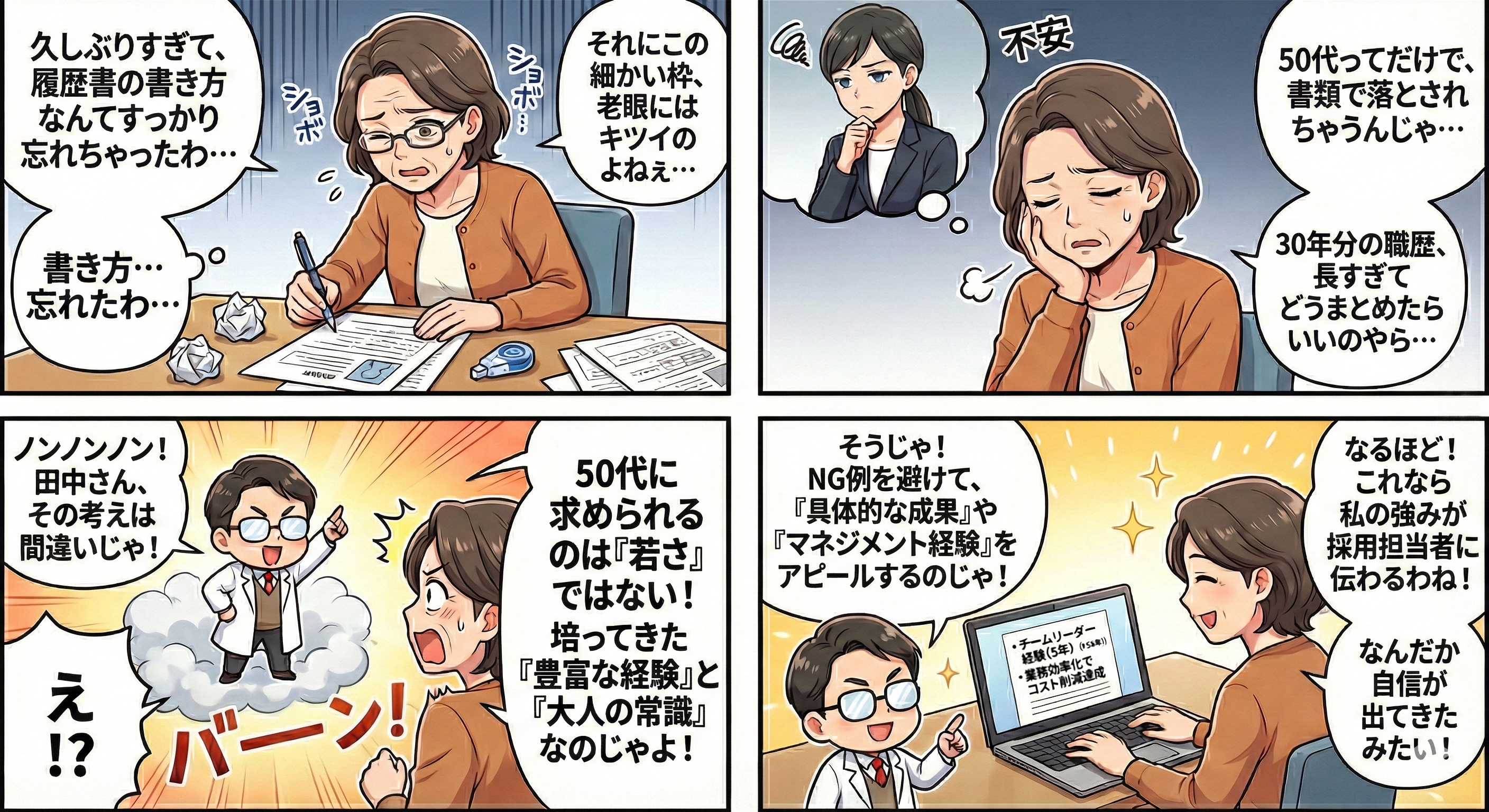 【50代の履歴書】書き方完全ガイド｜再就職を成功させるための成功の秘訣とは？