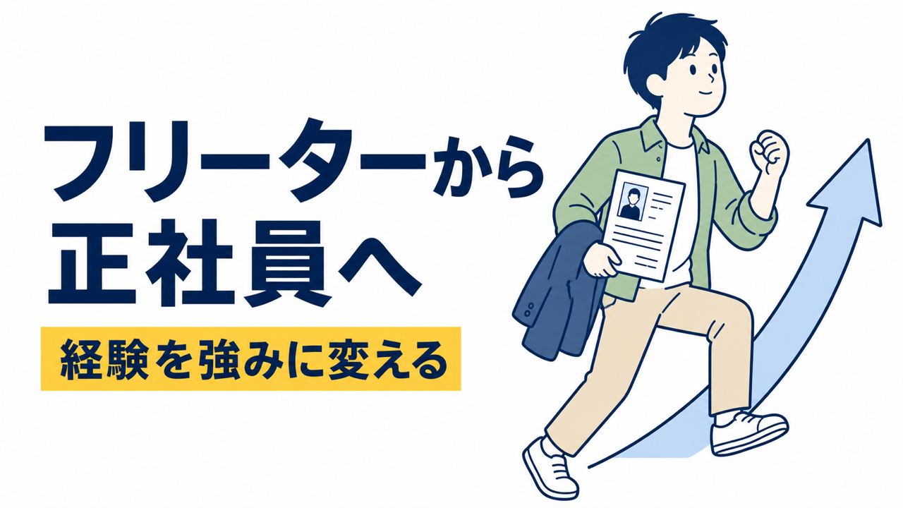 フリーターから正社員へ転職する方法！経験の伝え方を解説