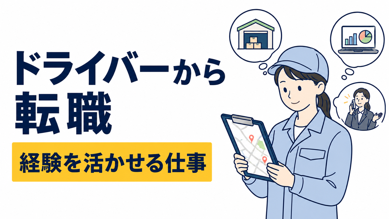 トラックドライバーから転職しやすい仕事｜経験を活かせる職種を紹介