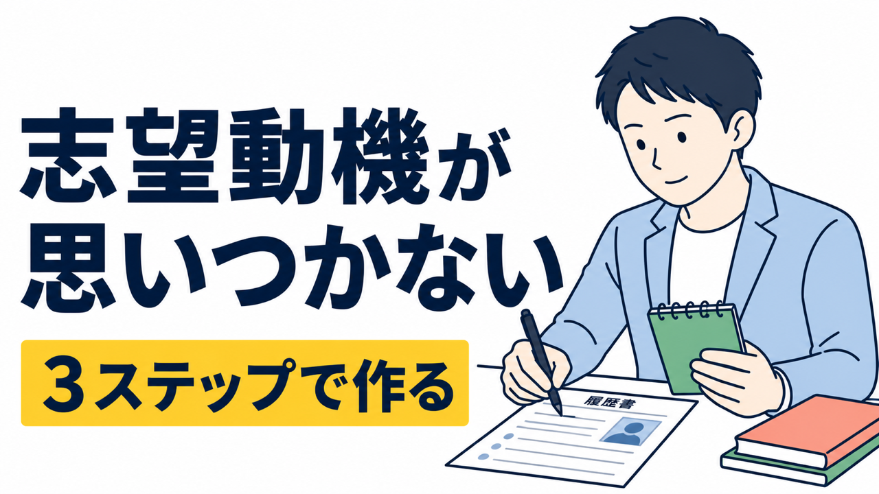 履歴書の志望動機が思いつかない人向け！作り方と例文を紹介